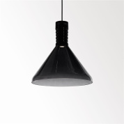 подвесной светильник с дымчатым стеклянным плафоном