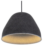 подвесной светильник с купольным плафоном серый