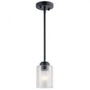 Winslow 1 Light Mini Pendant Black подвесной светильник 44032BK Kichler