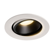 1003661 SLV NUMINOS® MOVE L DL светильник встраиваемый 700мА 25.4Вт с LED 3000K, 2150лм, 20°, белый/черный