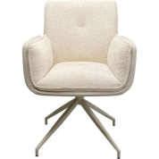 70255 Swivel Arm Chair Hilla белый Kare design вращающийся стул