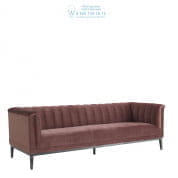 111386 Sofa Raffles roche faded rose velvet  Eichholtz