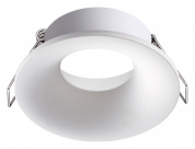 встраиваемый потолочный светильник круглый белый