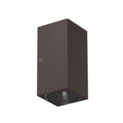 настенный светильник прямоугольного дизайна коричневого цвета