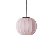 KW45 SS LED Made by Hand Knit-Wit Подвесной светильник Ø45 с бежевым тканевым абажуром LED