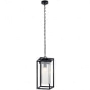 Mercer 24" 1 Light Pendant Clear Seeded Glass Black уличный подвесной светильник 59064BSL Kichler