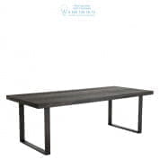 112222 Dining Table Melchior charcoal oak veneer 230 cm  Eichholtz