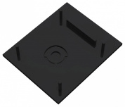 заглушка для трековой системы магнитного шинопровода чёрного цвета