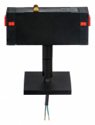 переходник для однофазного трека черного цвета с квадратной опорой