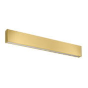 бра с продолговатым латунным корпусом и двойным направлением света