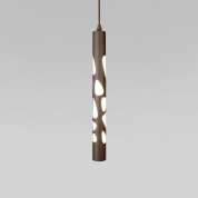 подвесной цилиндрический светильник с декоративным перфорированным металлическим корпусом