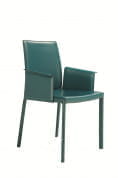 Nuvola Мягкое кресло из дубленой кожи в современном стиле с подлокотниками Midj