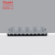 QV70 Laser Blade iGuzzini Recessed with 10 cells - Flood optic