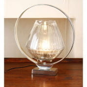 Anasa White Glass Holo Ring Table Lamp настольная лампа Sutra Decor 141430