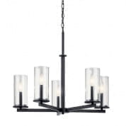 Crosby 5 Light Chandelier Black люстра 43999BK Kichler