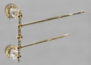 настенный двойной держатель для полотенец с резными креплениями