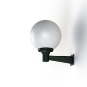 настенное бра тёмно-серого цвета с шарообразным плафоном