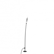 уличный светильник-столбик с матовым корпусом чёрного цвета