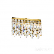 Kolarz Prisma 1314.63.3.P1.KpTGn настенный светильник золото 24 карата ширина 50cm высота 33cm 3 лампы g9