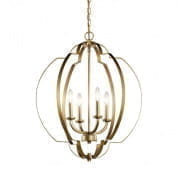 Voleta 26.25" 4 Light Foyer Pendant Natural Brass подвесной светильник 42138NBR Kichler