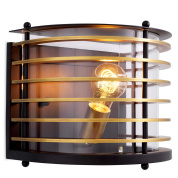 настенный светильник с горизонтальными металлическими ламелями