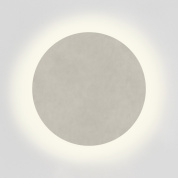 настенный светильник круглой формы из матового бетона