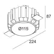 MOUNTING KIT PINTOR 90 TRIMLESS монтажный комплект Delta Light