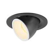 1005940 SLV NUMINOS® GIMBLE M DL светильник встраиваемый 500мА 17.5Вт с LED 3000K, 1600лм, 20°, черный/белый