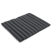 мягкая стеганая подушка для садовой скамьи в антрацитовом цвете