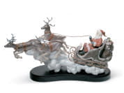 SANTA S MIDNIGHT RIDE SLEIGH Рождественский предмет из фарфора Lladro 1001938