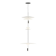 подвесной светильник с графитовыми дисками на тонких тросах