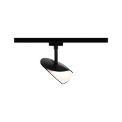 трековый светильник черного матового цвета для однофазного шинопровода