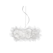 подвесной светильник с прозрачным лепестковым плафоном