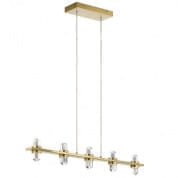 Arabella 3000K LED 5 Light Linear Chandelier Champagne Gold люстра 84067CG Kichler