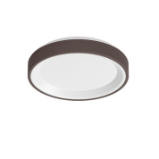 потолочный светильник круглой формы в коричневом корпусе