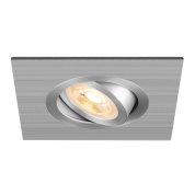 1007629 SLV NEW TRIA® 75 XL SQUARE светильник встраиваемый для лампы LED GU10 10Вт макс., алюминий