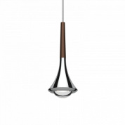 подвесной светильник в форме капли с отделкой хром и бронза