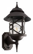 уличный настенный светильник фонарного типа черный IP55