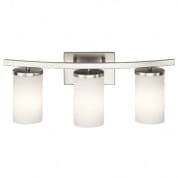 Crosby 23" 3 Light Vanity Light Satin Etched Cased Opal Brushed Nickel настенный светильник 45497NI Kichler