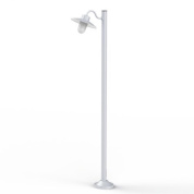 уличный фонарный столб белого цвета