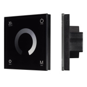 034778 Arlight Панель SMART-P4-DIM-G-IN Black (12-24V, 4x3A, Sens, 2.4G)