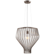 подвесной светильник с деревянными элементами в форме кольца