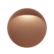 уличный настенно-потолочный светильник с бронзовым корпусом и рассеивателем