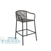 Барный стул Samba с покрытием из алюминия и тканого волокна Royal Botania
