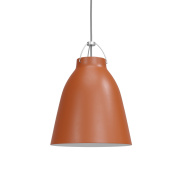 подвесной светильник с купольным плафоном терракотового цвета