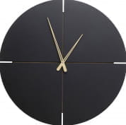 53655 Часы настенные Андреа Черные Ø60см Kare Design