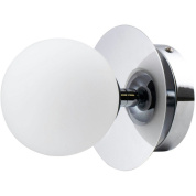 694152 Globen Lighting Art Deco Настенный/потолочный светильник, хром/белый