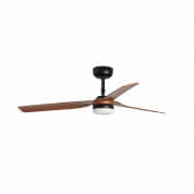 33817-21 Faro PUNT LED Black/dark wood ceiling fan with DC motor люстра-вентилятор черный