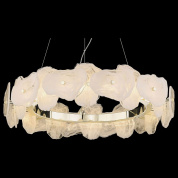 подвесная люстра с округлыми стеклянными плафонами в кольцевом расположении