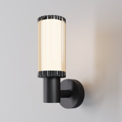 Уличный настенный светильник Maytoni Rib 23W Черный O502WL-01B